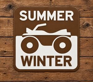 Summer Winter ATV Recreation Road Sign 4 Wheeler UTV Trail Ride Off Road Quad